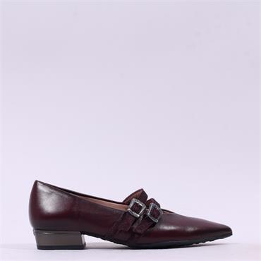 Hispanitas Ginebra 2 Strap Loafer - Bordeaux Leather